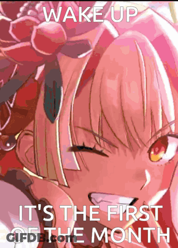 Girl Wake Up First Of Month GIF