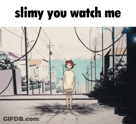 Girl Walking Down Street Slimy You Watch Me GIF