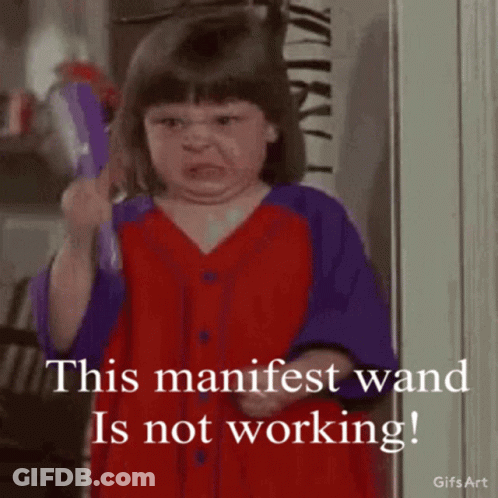 Girl Wand Funny Face Manifest Wand Not Working GIF