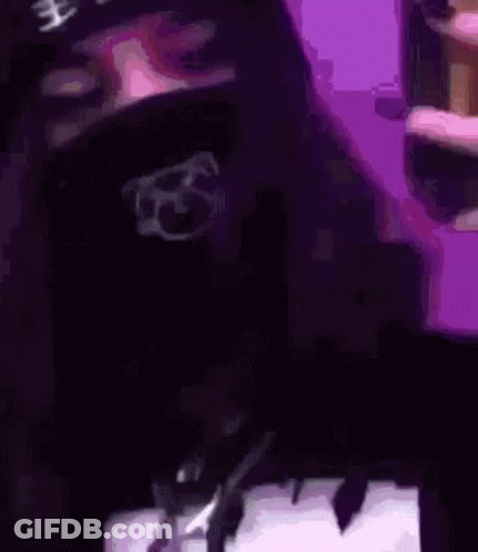 Girl Wearing Black Mask GIF