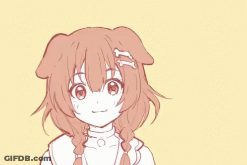 Girl Wearing Hat With Ears GIF
