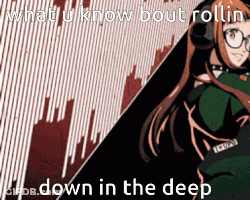 Girl Wearing Headphones Saying What U Know GIF