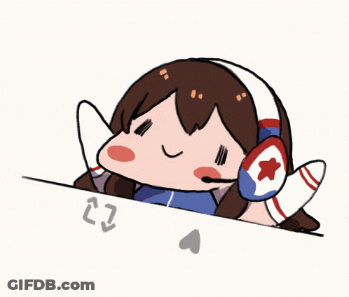 Girl Wearing Headphones With Number 22 On Hand GIF