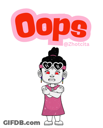 Girl Wearing Heart Sunglasses Saying Oops GIF