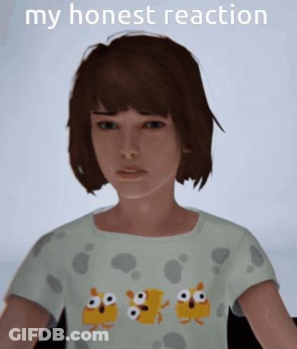 Girl Wearing Owl Shirt Saying My Honest Reaction GIF