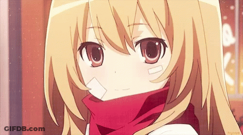 Girl Wearing Red Scarf GIF