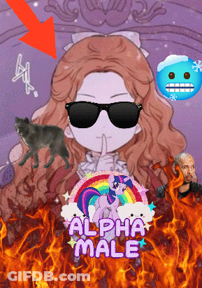 Girl Wearing Sunglasses Alpha Male Poster GIF