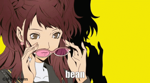 Girl Wearing Sunglasses Bean GIF