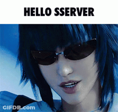 Girl Wearing Sunglasses Saying Hello Server GIF