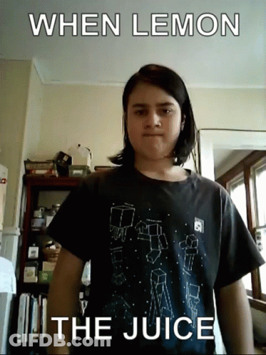 Girl Wearing When Lemon T-Shirt GIF