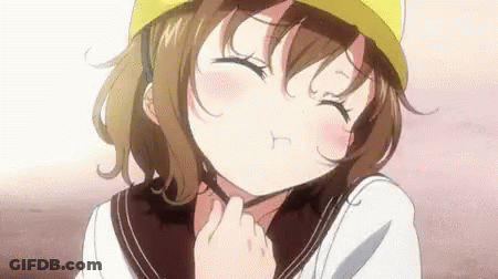 Girl Wearing Yellow Hat And White Shirt GIF