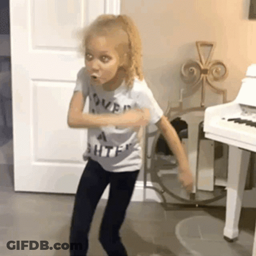 Girl Weird Dances Gaunt GIF