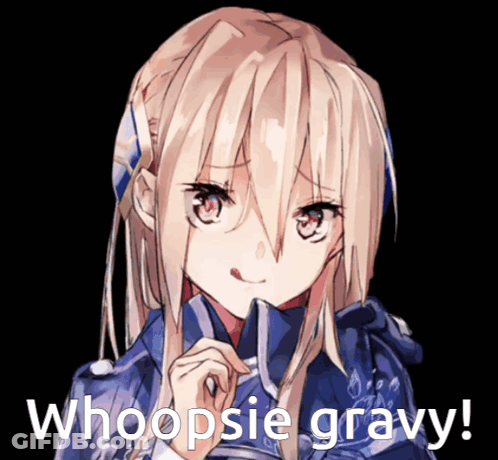 Girl Whoopsie Gravy GIF
