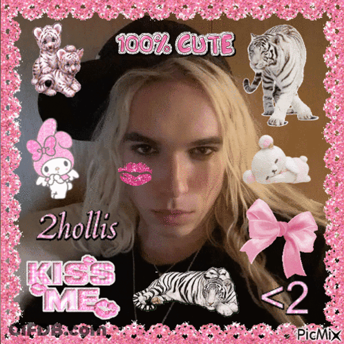 Girl With 100% Cute Kiss Me GIF