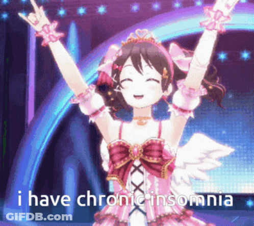 Girl With Arms In Air Insomnia GIF