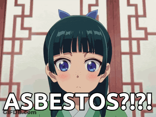 Girl With Asbestos Written On It GIF