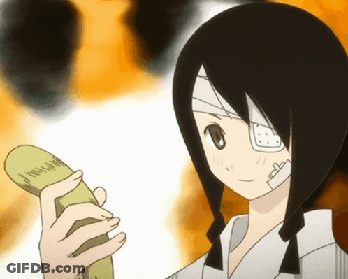 Girl With Bandage On Eye Holding GIF