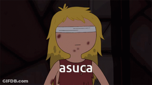 Girl With Bandage On Eyes Asuca GIF