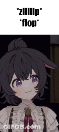 Girl With Black Hair And Purple Eyes GIF