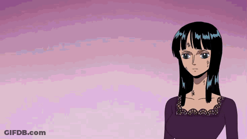 Girl With Black Hair And Purple Shirt GIF