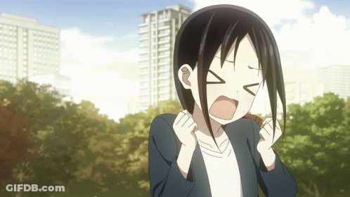 Girl With Black Hair Making Face GIF