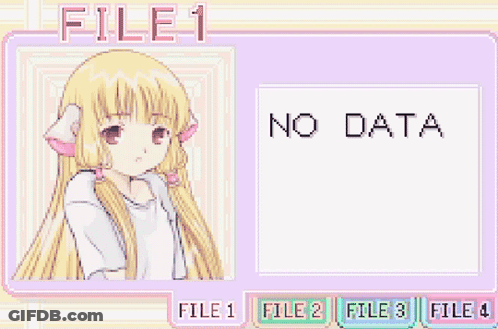 Girl With Blonde Hair And File 3 No Data GIF