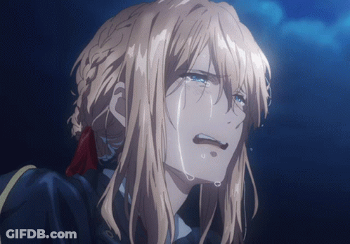 Girl With Blonde Hair Crying GIF
