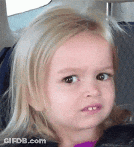 Girl With Blonde Hair Making Funny Face GIF
