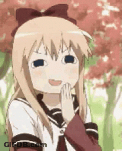 Girl With Blonde Hair Making Funny Face GIF