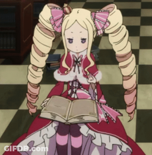 Girl With Blonde Hair Reading Book GIF