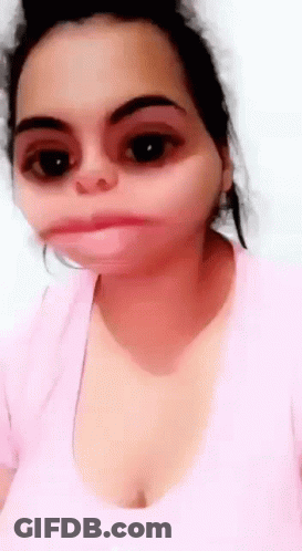 Girl With Blonde Hair Saying Me Core GIF