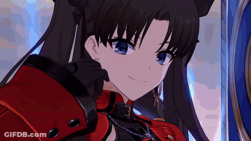 Girl With Blue Eyes And Black Hair GIF