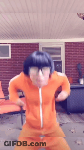 Girl With Blue Eyes Making Face GIF