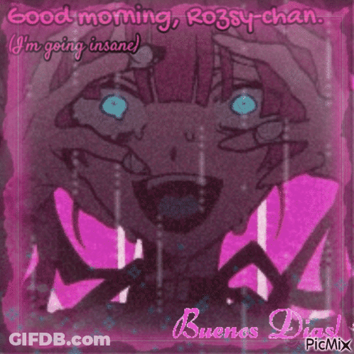 Girl With Blue Eyes Saying Good Morning Rossy-Chan GIF