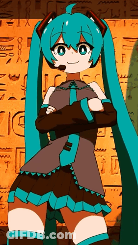 Girl With Blue Hair And Microphone GIF