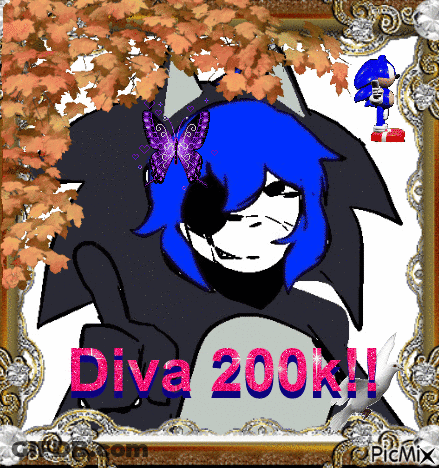 Girl With Blue Hair Diva 200K GIF
