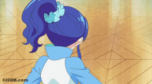 Girl With Blue Hair GIF