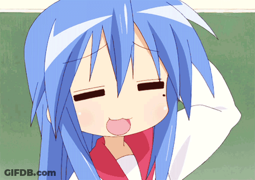 Girl With Blue Hair Making Funny Face Tongue Out GIF