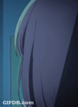 Girl With Blue Hair GIF