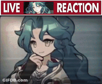 Girl With Blue Hair Saying Live Reaction GIF