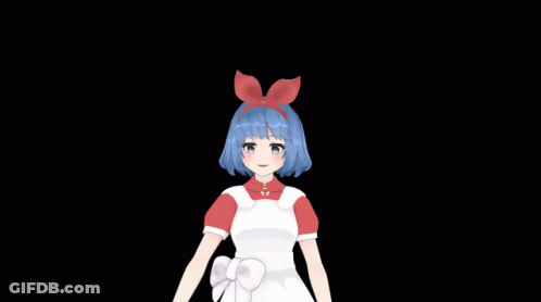 Girl With Blue Hair Saying One More Thing GIF