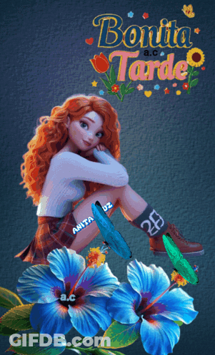 Girl With Bonita Tarde GIF