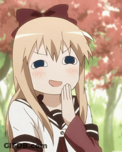 Girl With Bow Smiling Hands On Chin GIF
