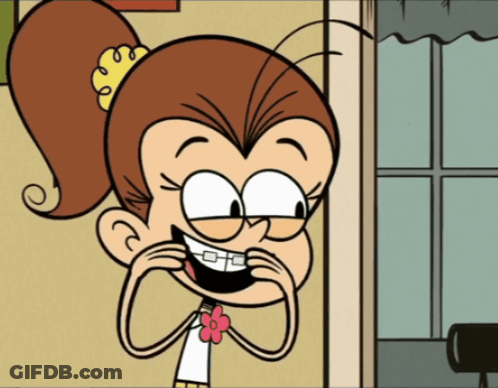 Girl With Braces Smiling GIF