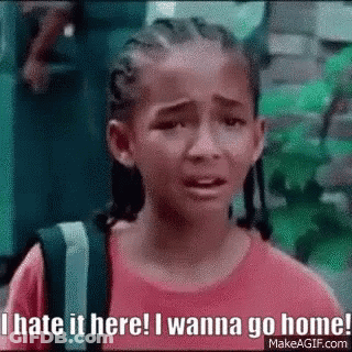 Girl With Braids Crying I Hate It Here GIF