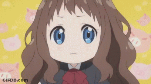 Girl With Brown Hair And Blue Eyes GIF