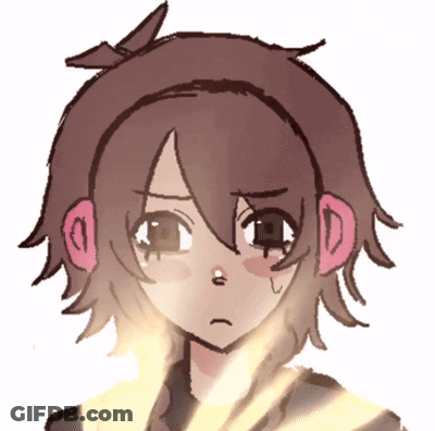 Girl With Brown Hair And Pink Earbuds GIF