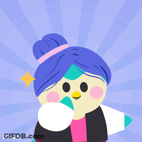 Girl With Bun Saying Young Forever GIF