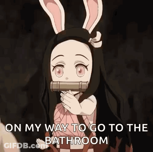 Girl With Bunny Ears Hand To Mouth GIF