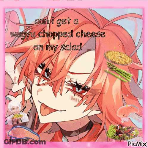 Girl With Can I Get A Wagyu Chopped Cheese On My Salad GIF